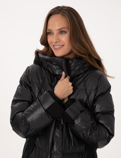 پالتو  سیاه  رگولار  زنانه  پیرکاردین