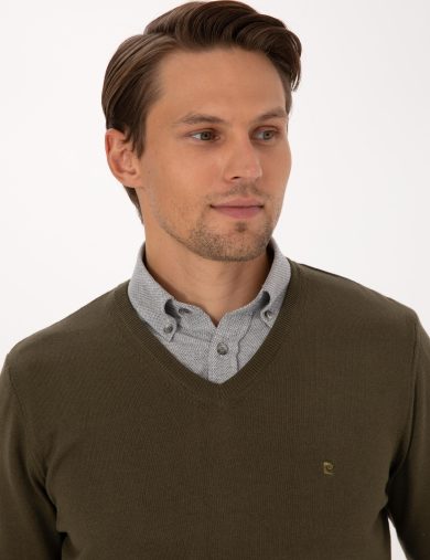 بافت  خاکی  اندامی  مردانه  پیرکاردین