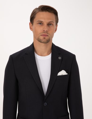 کت و شلوار مونو یقه لاجورد  اندامی  مردانه  پیرکاردین