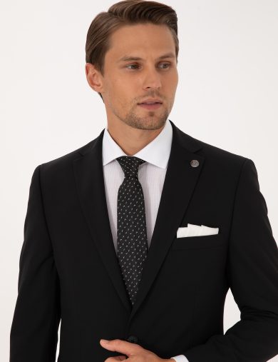 کت و شلوار  سیاه  اندامی  مردانه  پیرکاردین