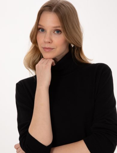 بافت  سیاه  ریلکس  زنانه  پیرکاردین