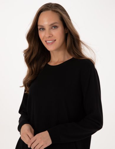 بافت  سیاه  ریلکس  زنانه  پیرکاردین