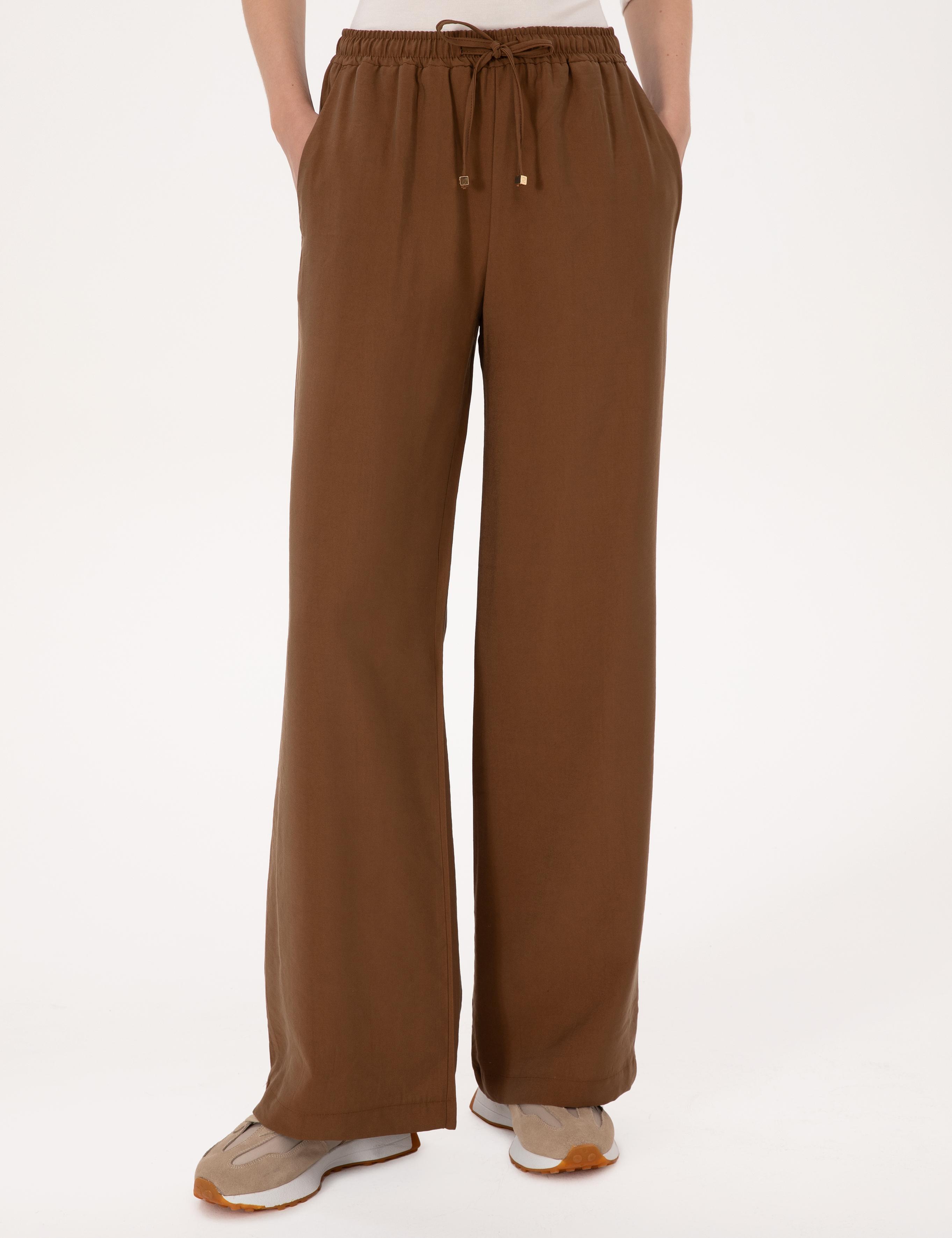 شلوار ورزشی قهوه ای لووز زنانه پیرکاردین