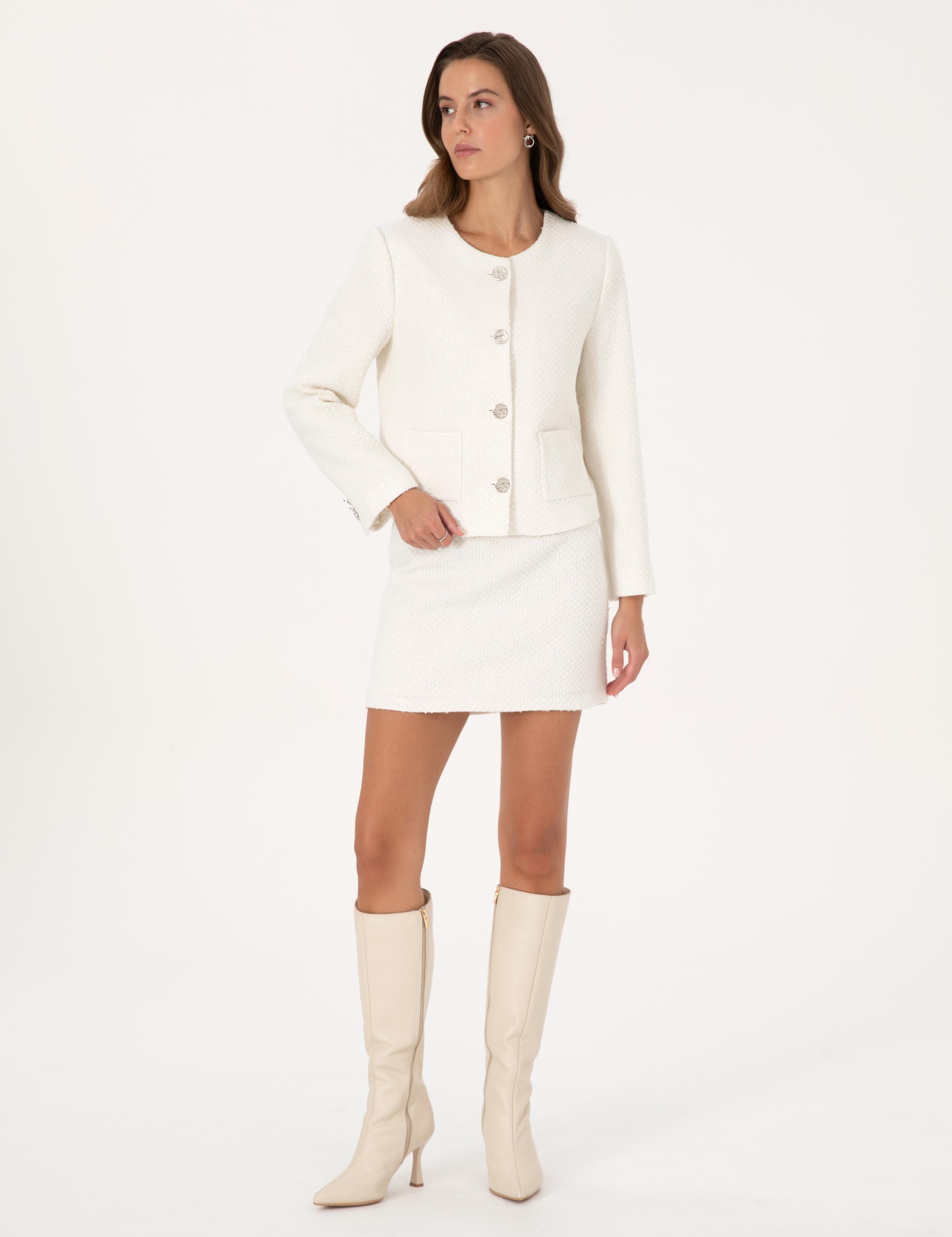 دامن زنانه اِی فرم پیرکاردین 50319441-VR019 - تصویر 2