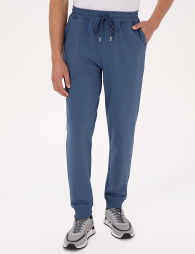 شلوار بافته  نیلی  رگولار  مردانه  پیرکاردین