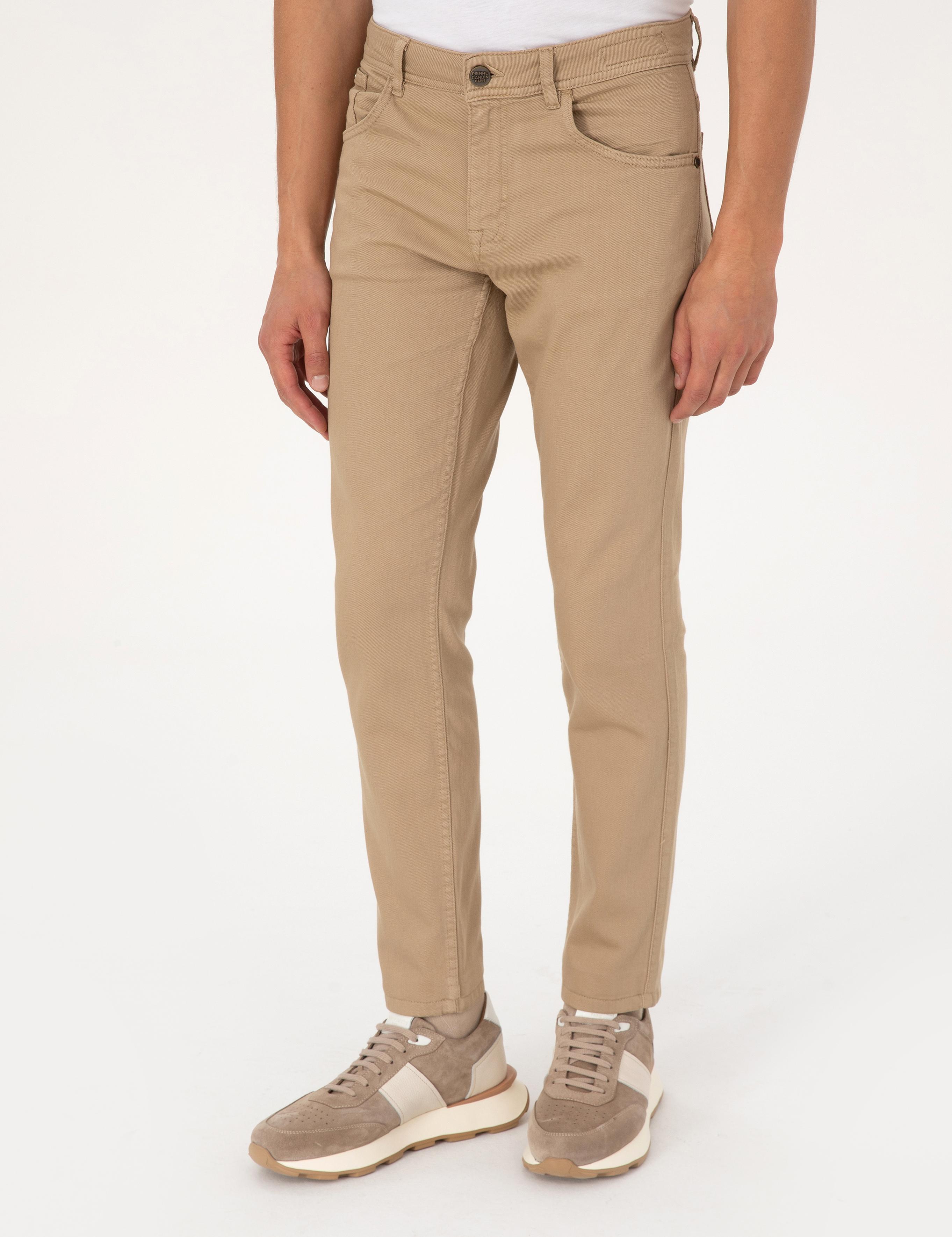 شلوار جین  بژ  اندامی  مردانه  پیرکاردین