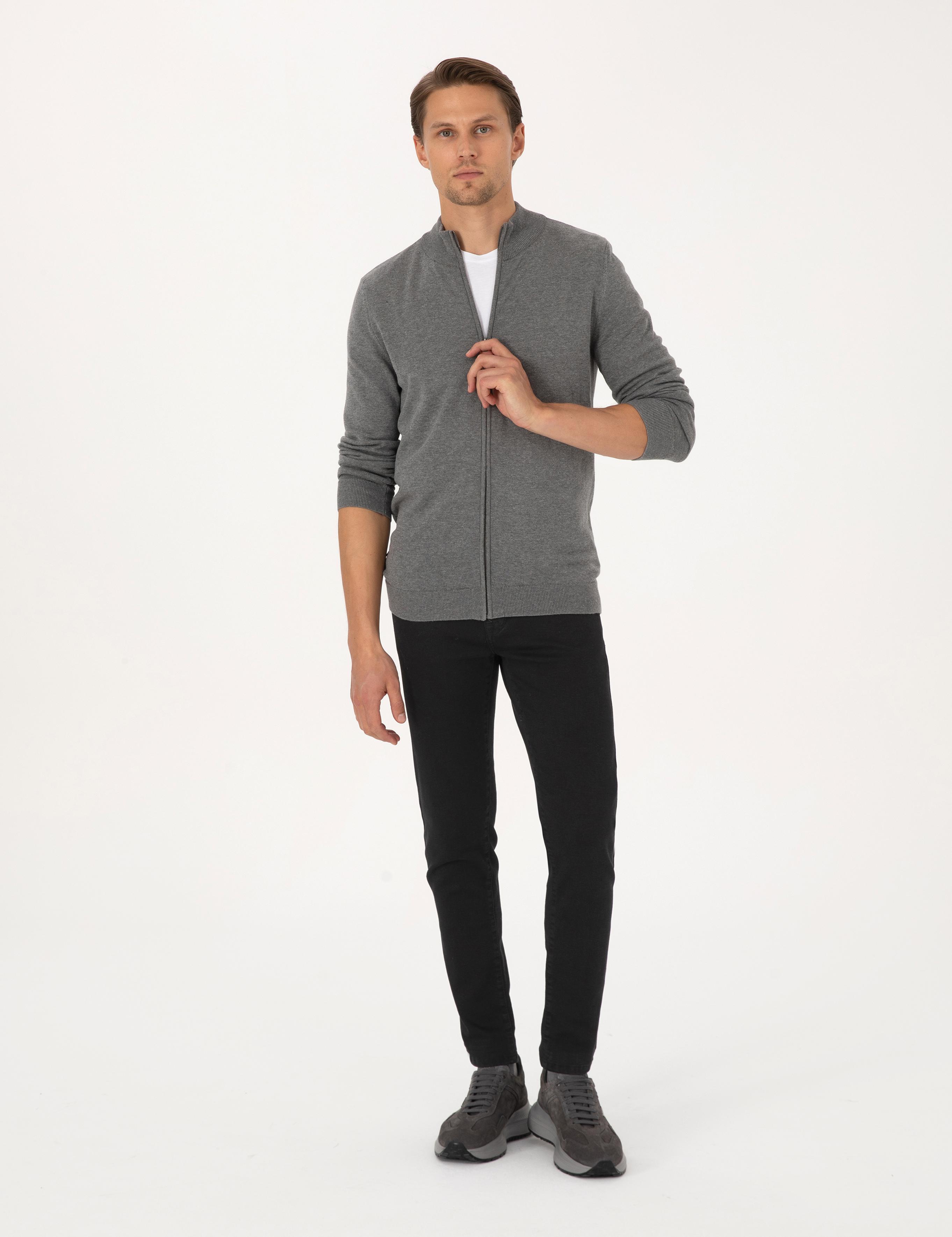 ژاکت تریکو مردانه اندامی پیرکاردین 50317409-VR086 - تصویر 3