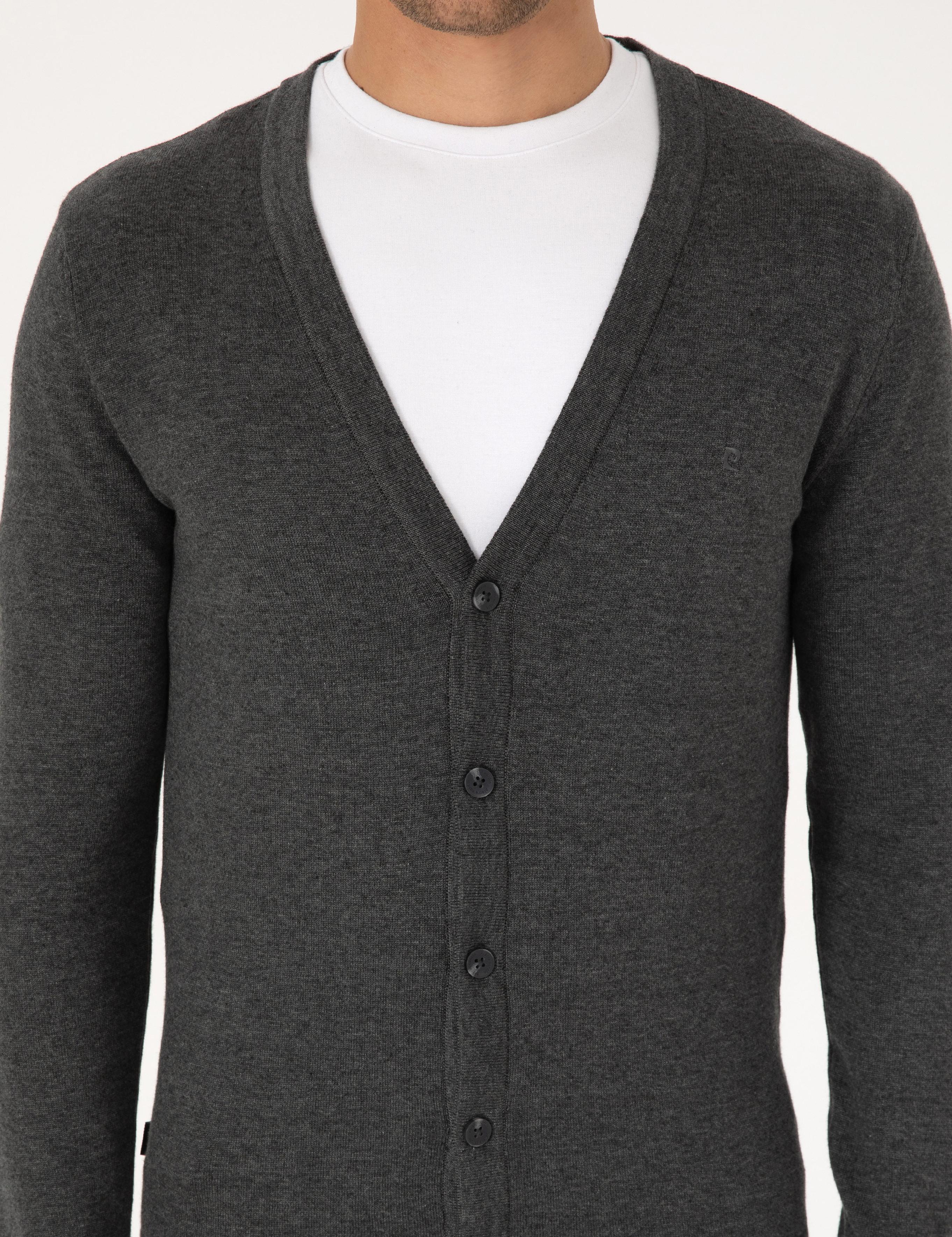 ژاکت تریکو مردانه اندامی پیرکاردین 50317330-VR128 - تصویر 5