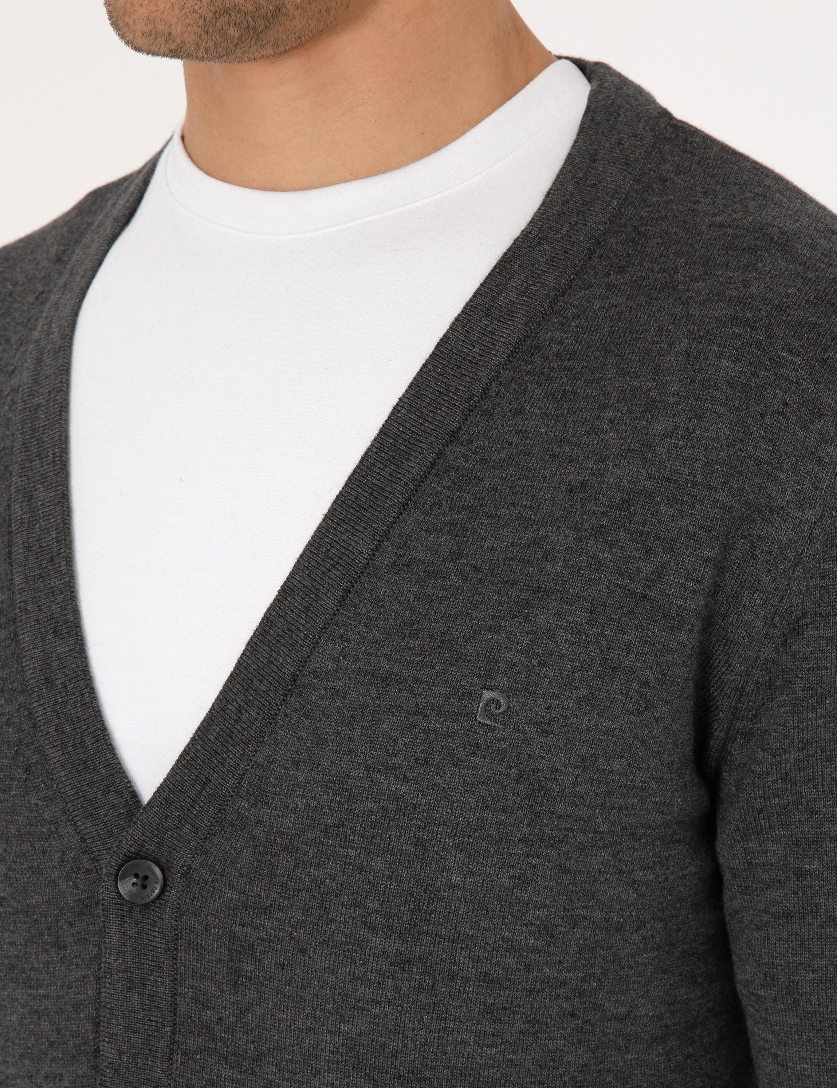 ژاکت تریکو مردانه اندامی پیرکاردین 50317330-VR128 - تصویر 6