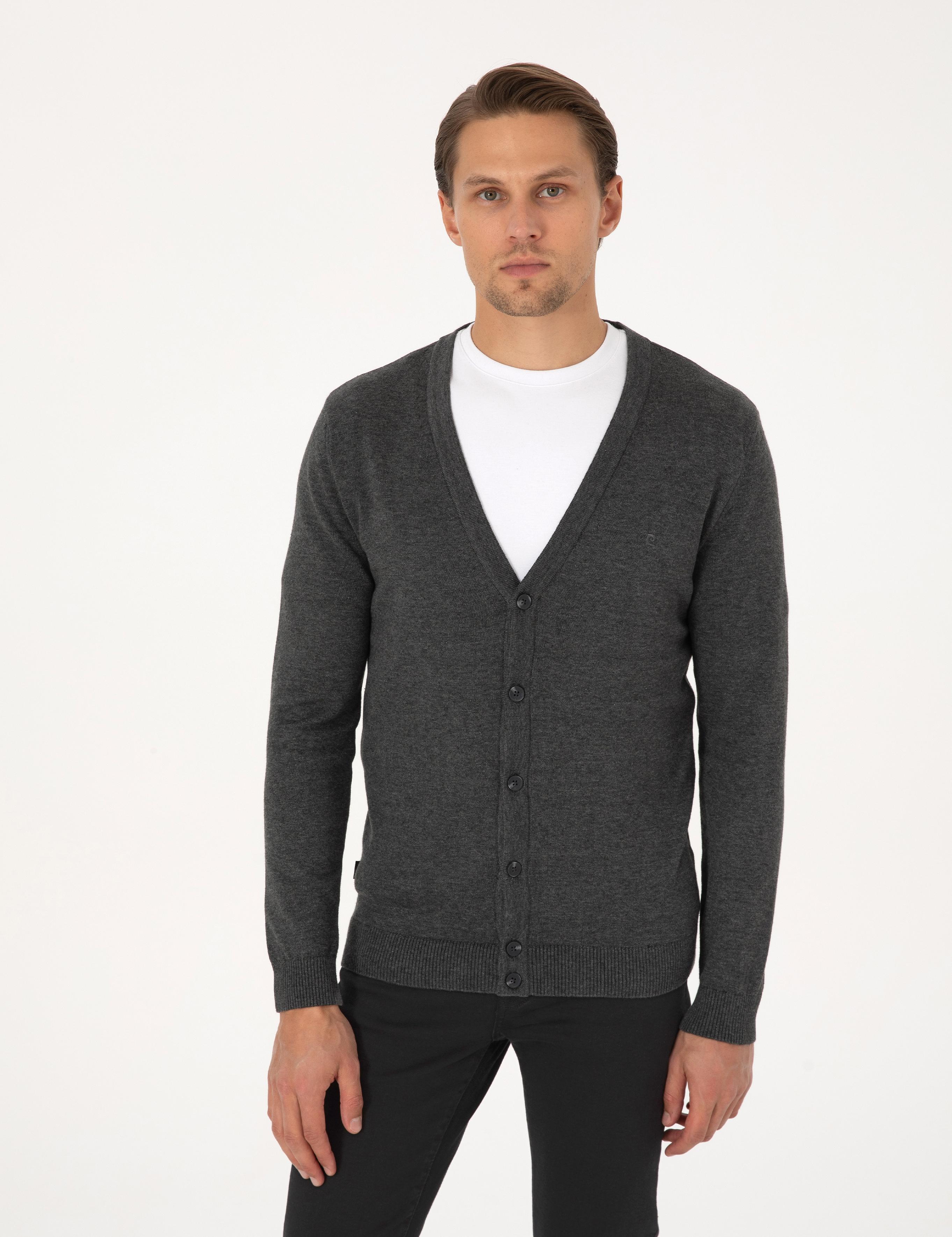 ژاکت تریکو مردانه اندامی پیرکاردین 50317330-VR128 - تصویر 7