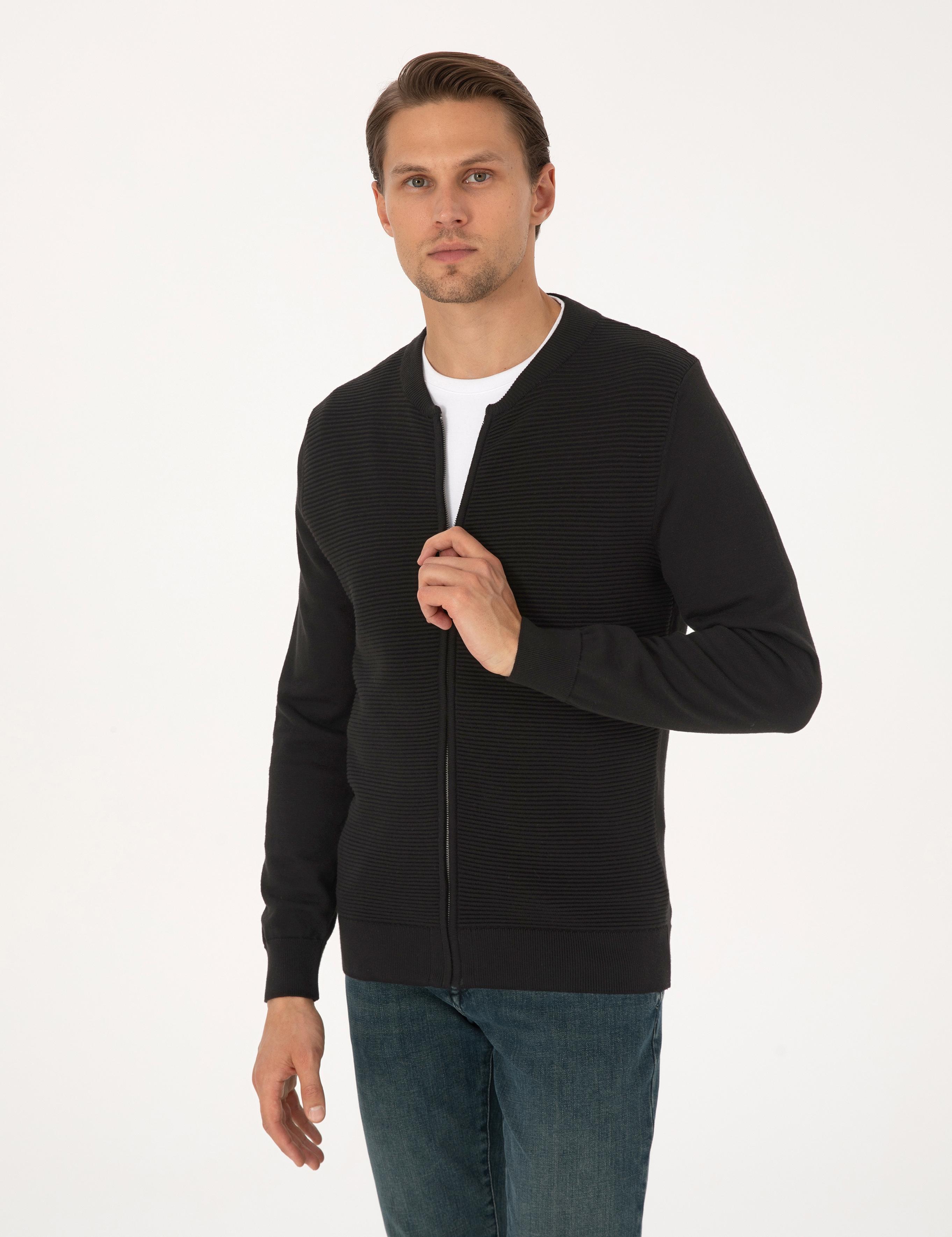 ژاکت تریکو مردانه اندامی پیرکاردین 50317333-VR046 - تصویر 7