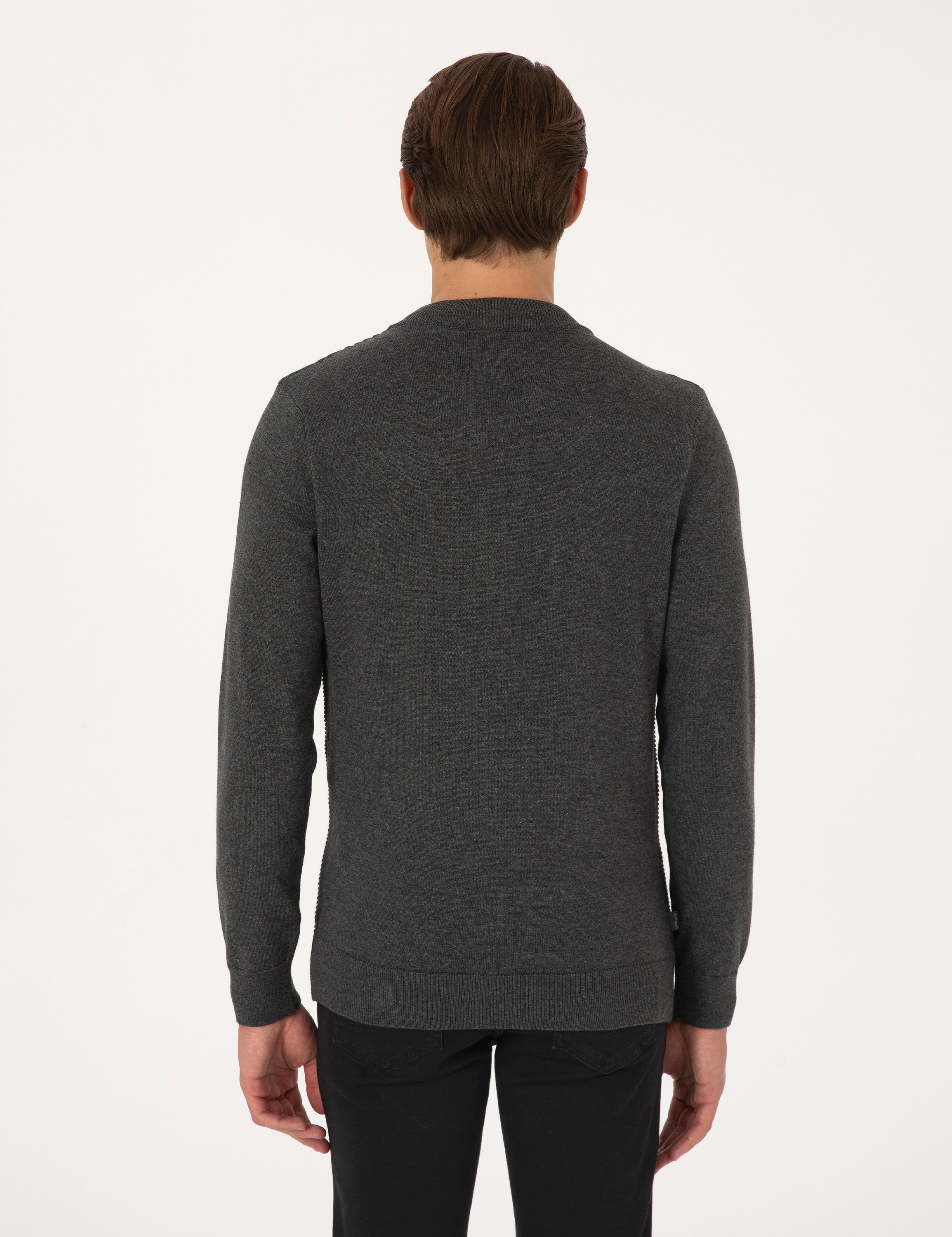 ژاکت تریکو مردانه اندامی پیرکاردین 50317333-VR091 - تصویر 4