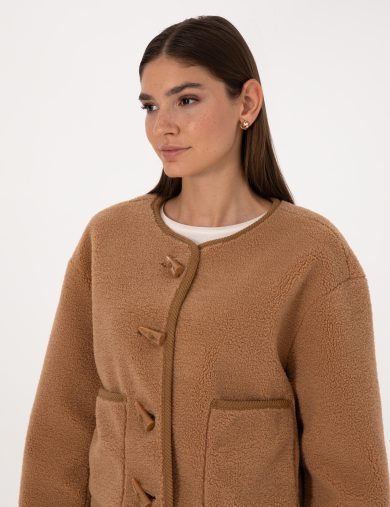 کاپشن  قهوه ای  BASIC  زنانه  پیرکاردین