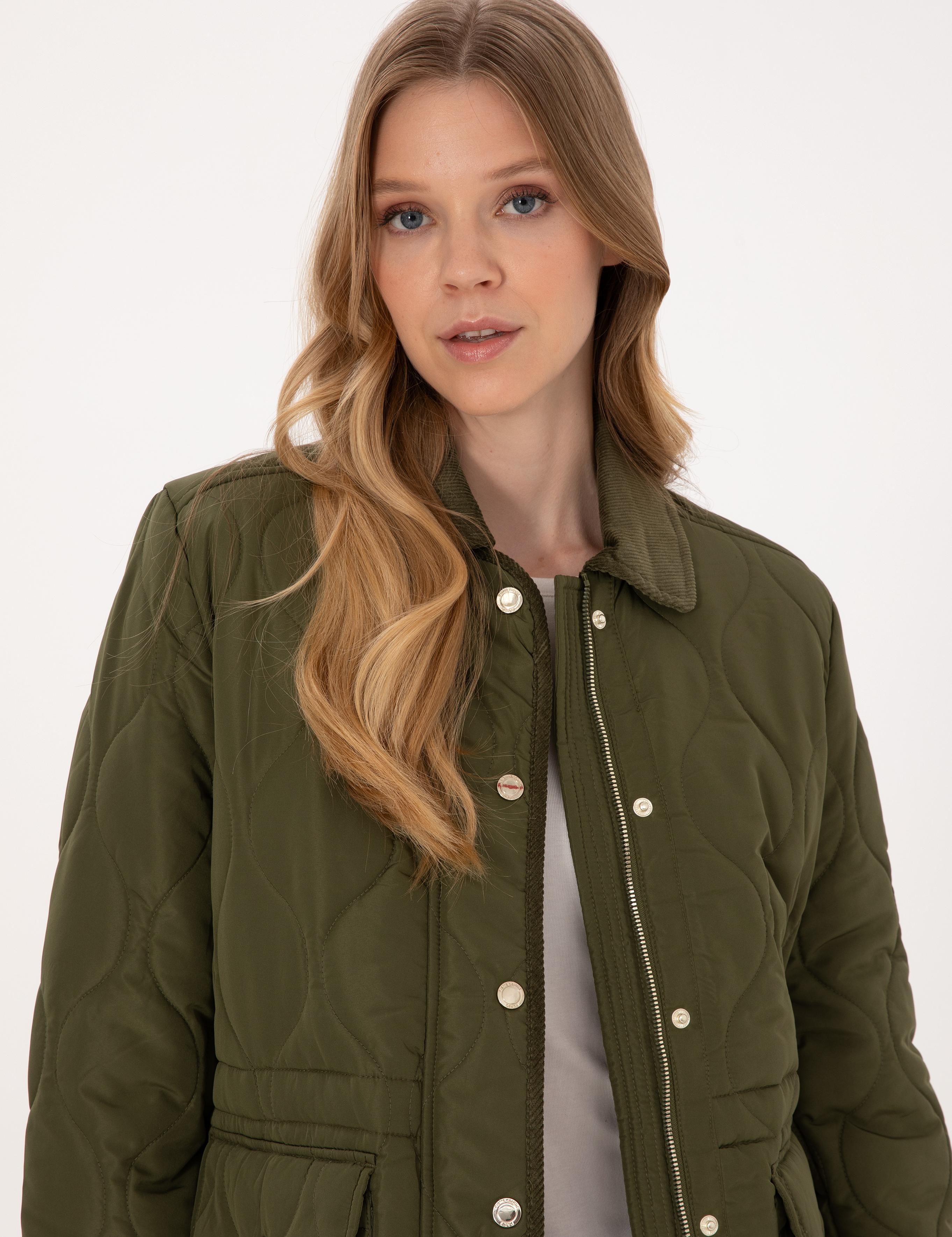 کاپشن  خاکی  ریلکس  زنانه  پیرکاردین