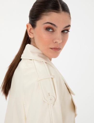 کاپشن  کرمی  کراپ تاپ  زنانه  پیرکاردین