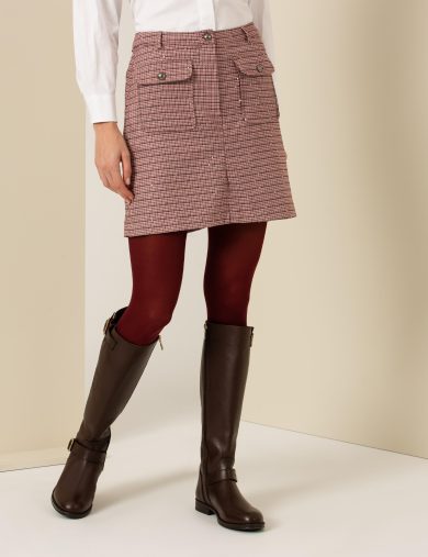 دامن  قرمز  اِی فرم  زنانه  پیرکاردین