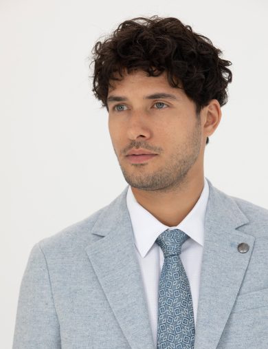 کت مونو یقه آبی  اندامی  مردانه  پیرکاردین