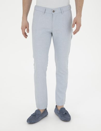 شلوار کانواس  آبی  اندامی  مردانه  پیرکاردین