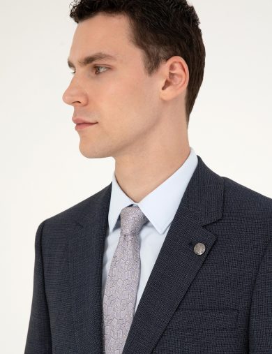 کت و شلوار مونو یقه لاجورد  اندامی  مردانه  پیرکاردین