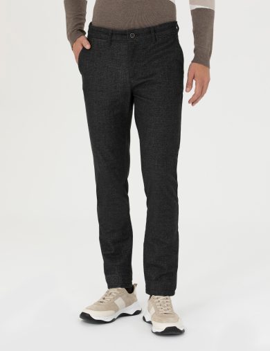 شلوار کانواس  زغالی  اندامی  مردانه  پیرکاردین