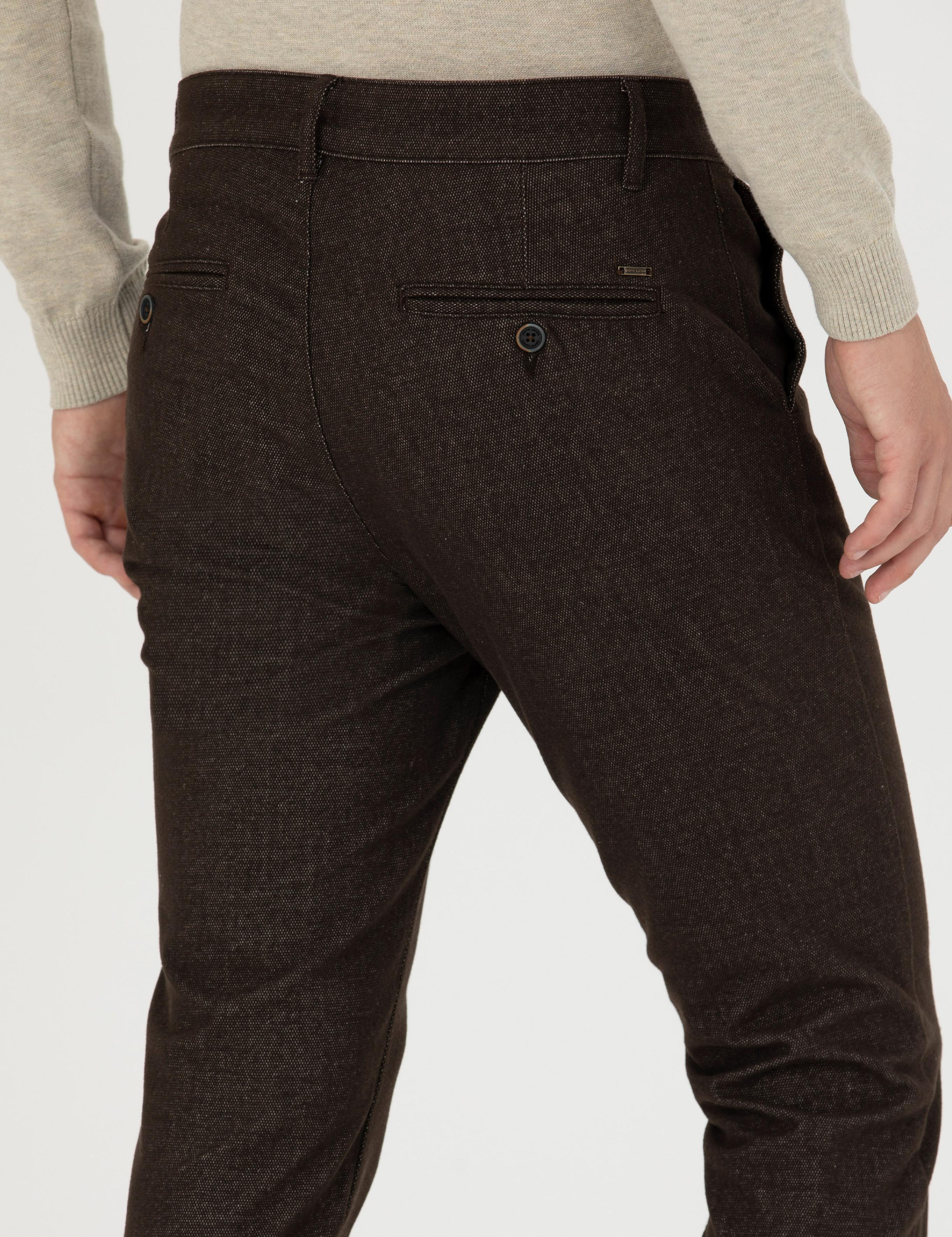 شلوار کانواس مردانه اندامی پیرکاردین 50278130-VR029 - تصویر 6