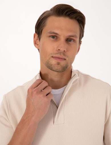 سویشرت یقه بلند آنتراسیت  رگولار آستین بلند مردانه  پیرکاردین