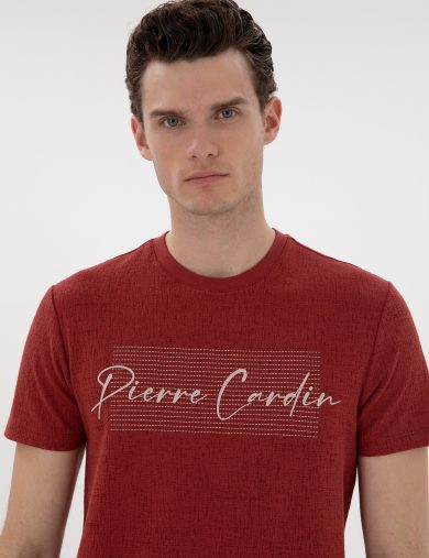 تی شرت  قرمز  اندامی  مردانه  پیرکاردین