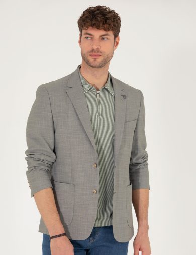 کت مونو یقه سبز  اندامی  مردانه  پیرکاردین