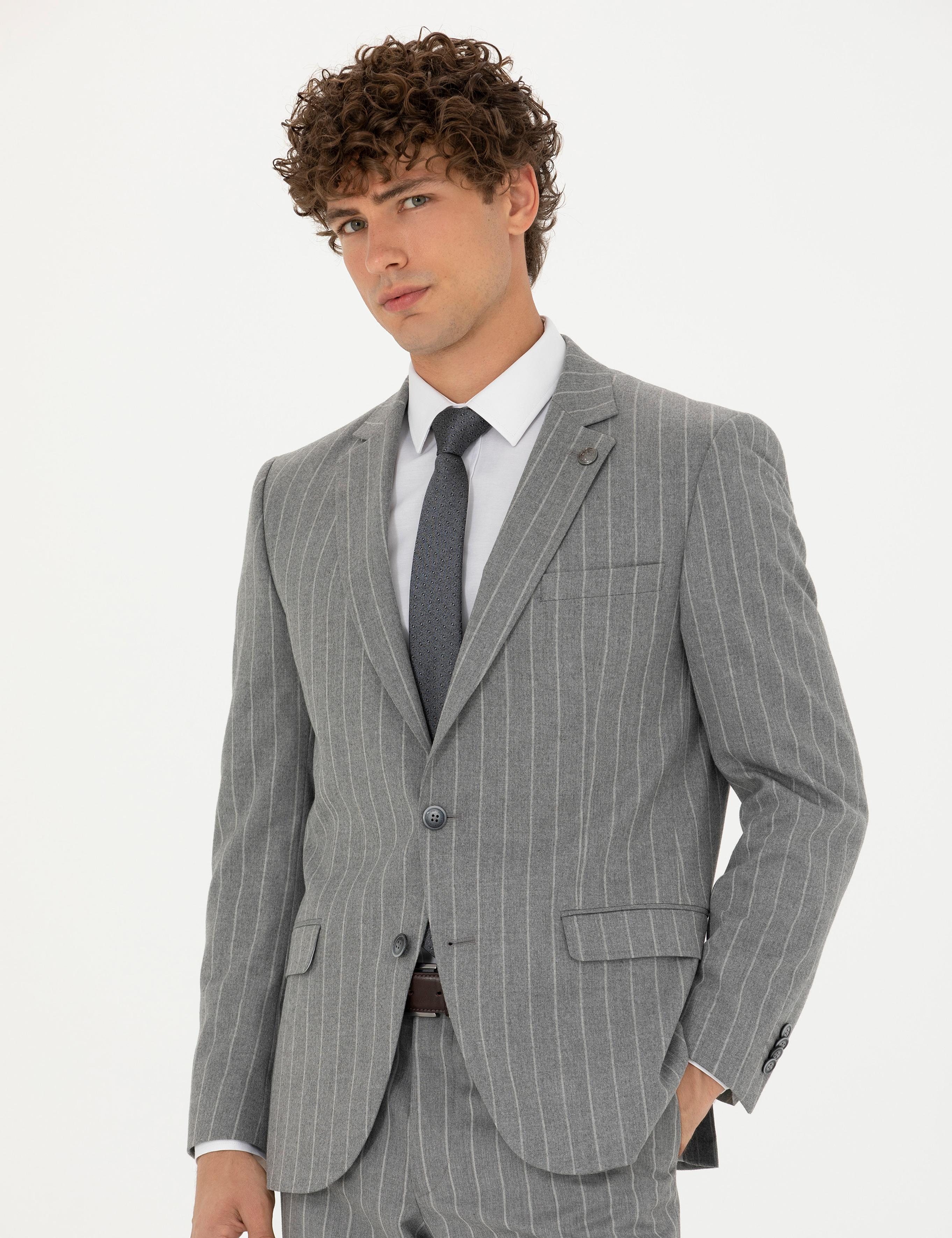 کت و شلوار مردانه سوپر اسلیم فیت پیرکاردین 50273543-VR024 - تصویر 3