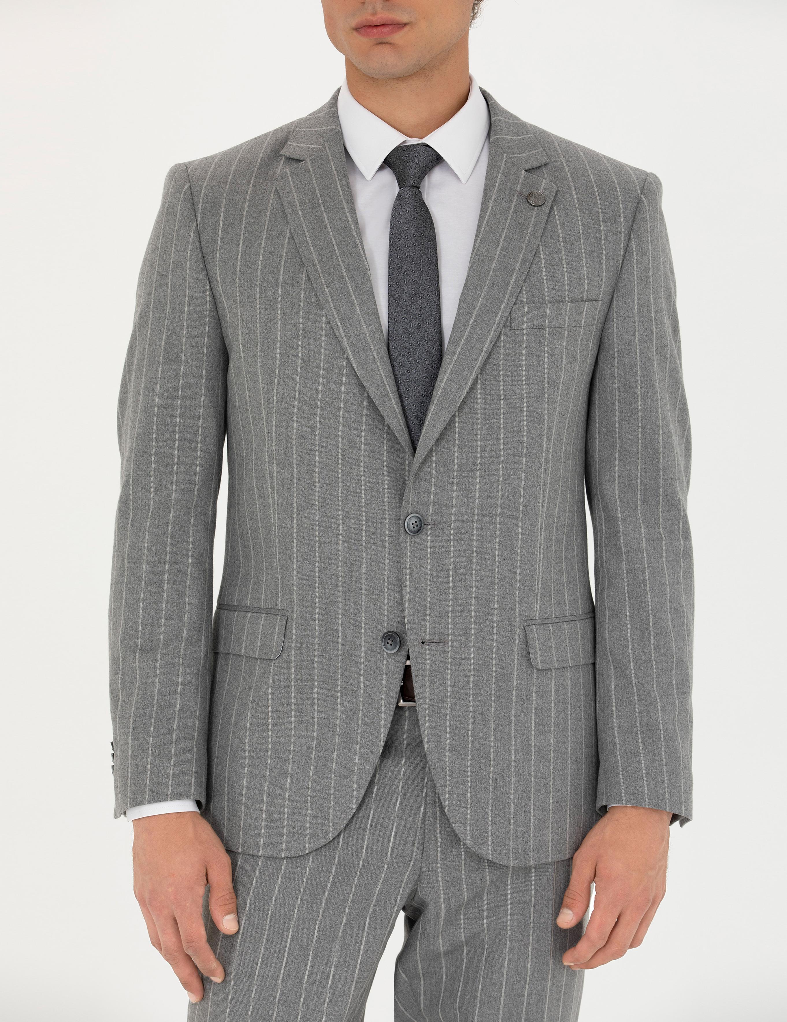 کت و شلوار مردانه سوپر اسلیم فیت پیرکاردین 50273543-VR024 - تصویر 5