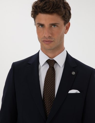 کت و شلوار مونو یقه لاجورد  اندامی  مردانه  پیرکاردین