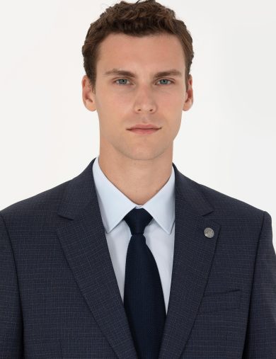 کت و شلوار مونو یقه لاجورد  اندامی  مردانه  پیرکاردین