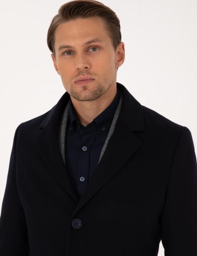 پالتو مونو یقه لاجورد  سوپر اسلیم فیت  مردانه  پیرکاردین