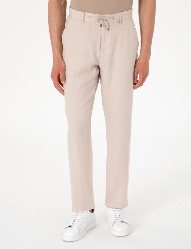 شلوار کانواس  بژ  هویجی  مردانه  پیرکاردین