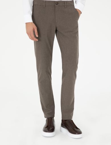 شلوار کانواس  نارنجی  اندامی  مردانه  پیرکاردین