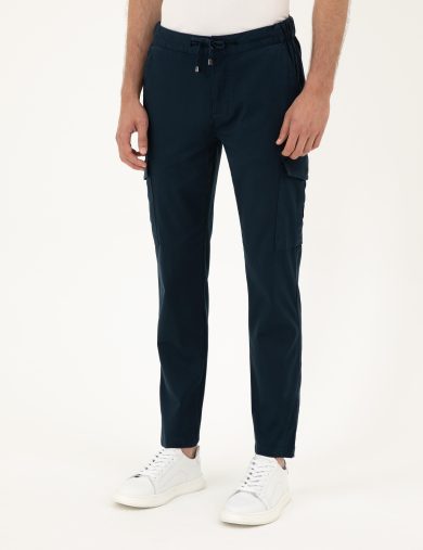 شلوار کانواس  لاجورد  رگولار  مردانه  پیرکاردین