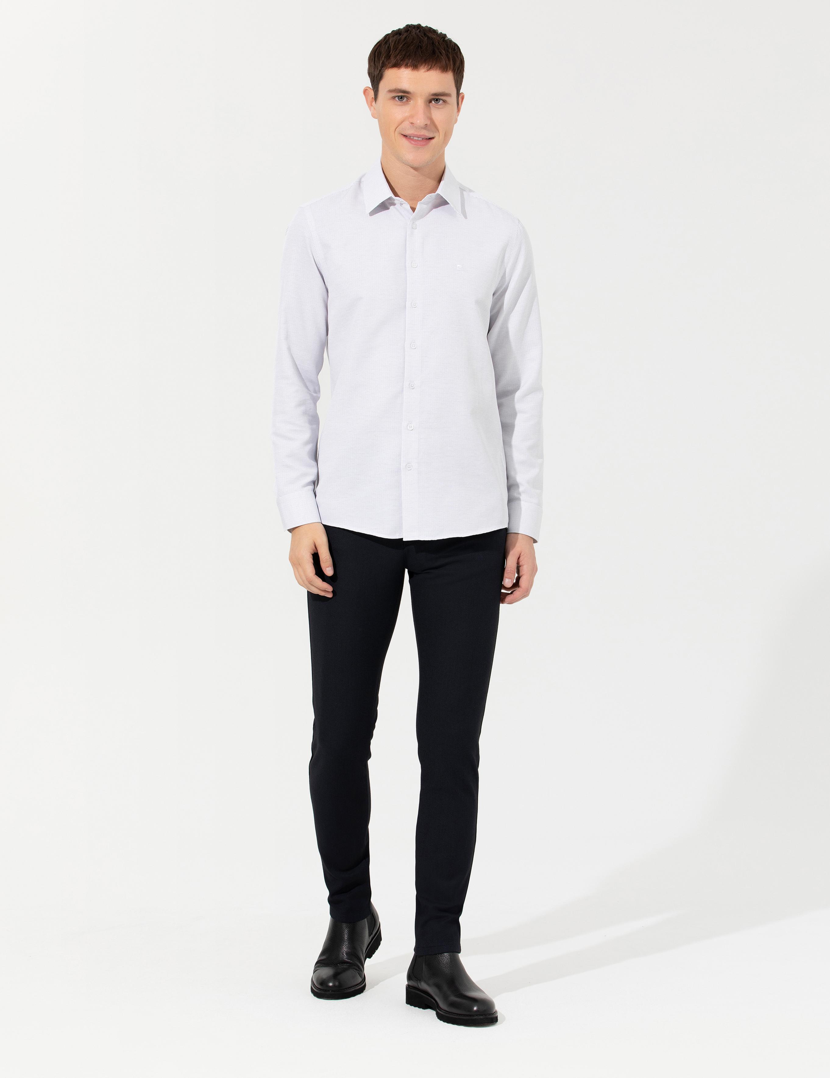 پیراهن طرح دار مردانه اندامی پیرکاردین 50259484-VR024 - تصویر 2