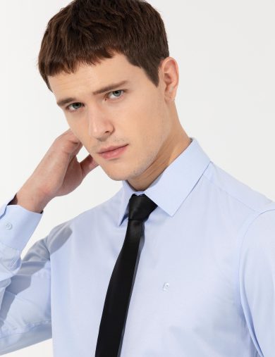 پیراهن بیسیک مردانه اندامی پیرکاردین 50251179-VR003