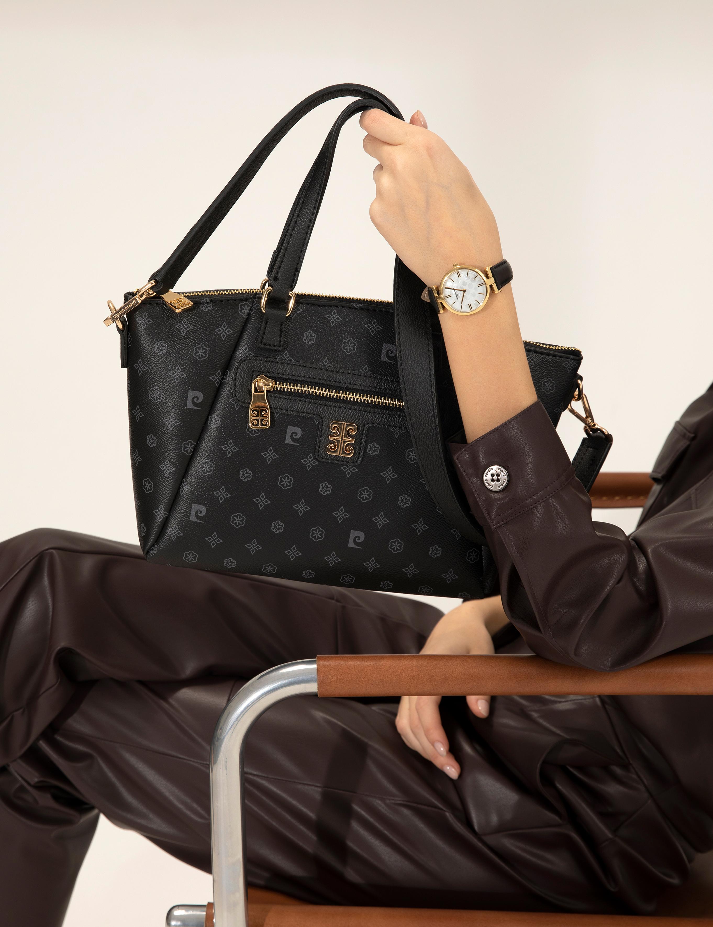 کیف رودوشی سیاه استاندارد زنانه پیرکاردین